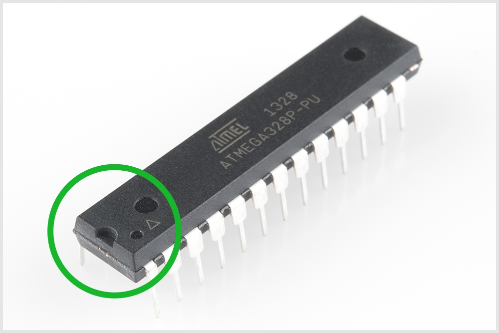 ATmega328の切り欠き