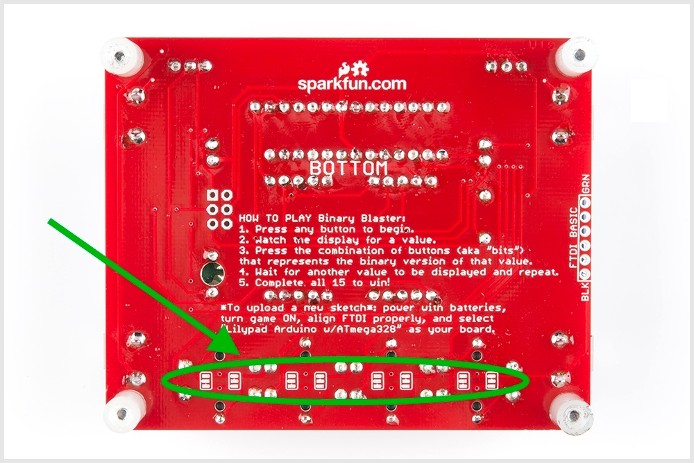 トラブルシューティング用のはんだジャンパー