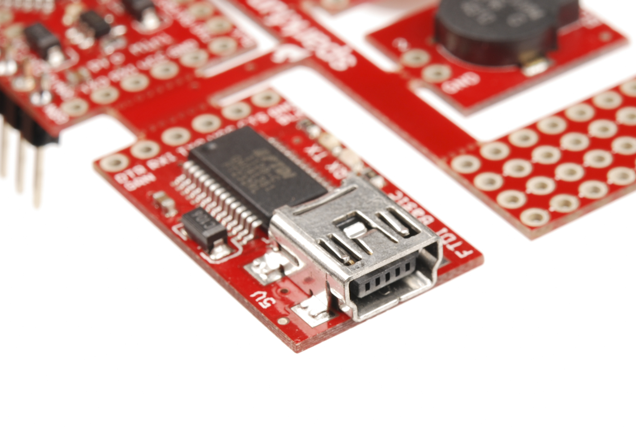 Protosnap Pro MiniのUSB-Miniメスコネクタ