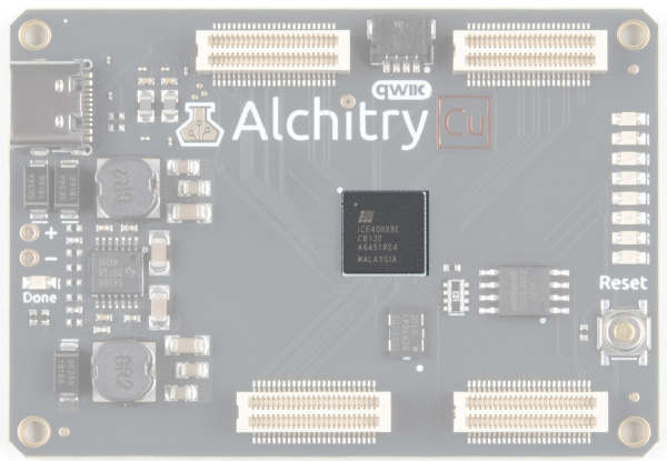 Alchitry Cu基板上のLattice iCE40 HX FPGA