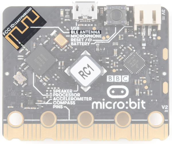 micro:bit v2のBluetooth・無線アンテナ
