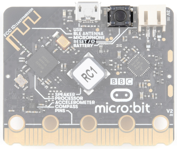 micro:bit v2のリセット・電源ボタン