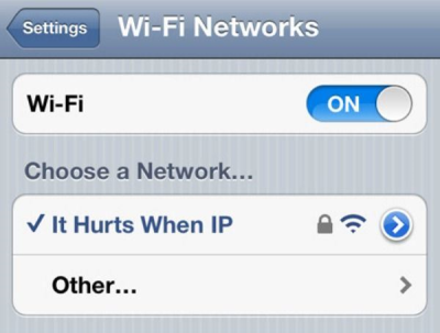 SSIDのダジャレ