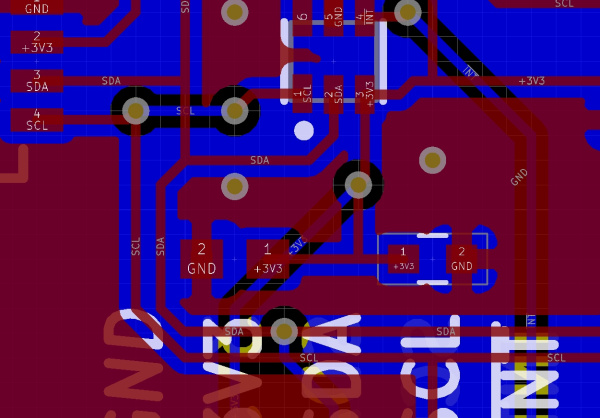配線されたPCB