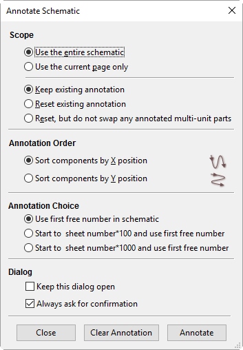 Annotate Schematicボタン
