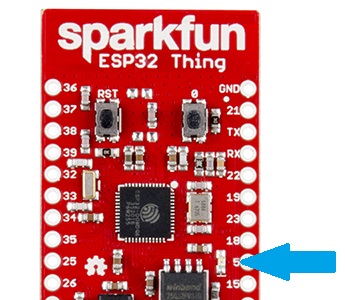 ESP32のLEDの位置