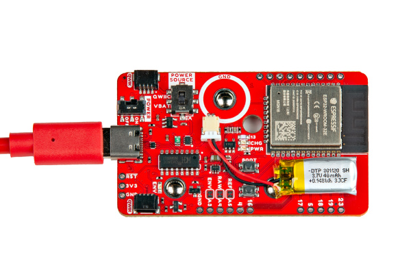 Wireless Shield/筋電センサーとコンピュータの間のUSB