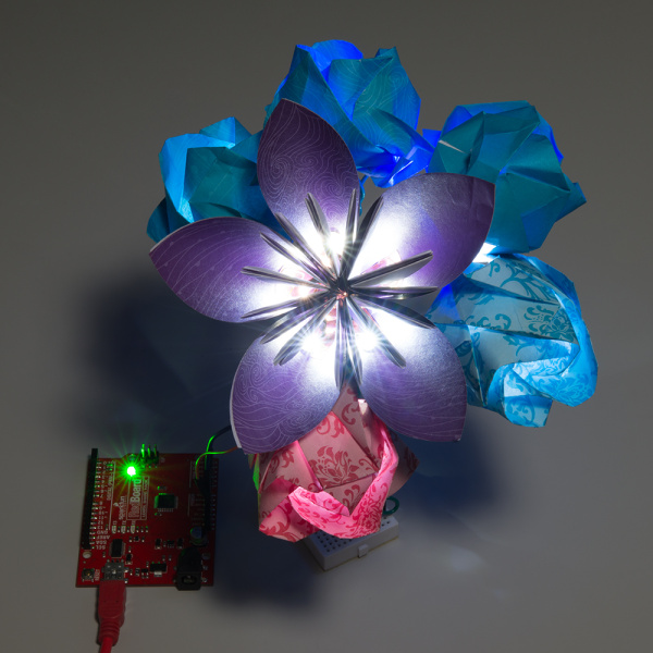 暗闇の中の花束