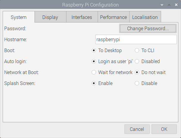 Raspberry Pi Configuration