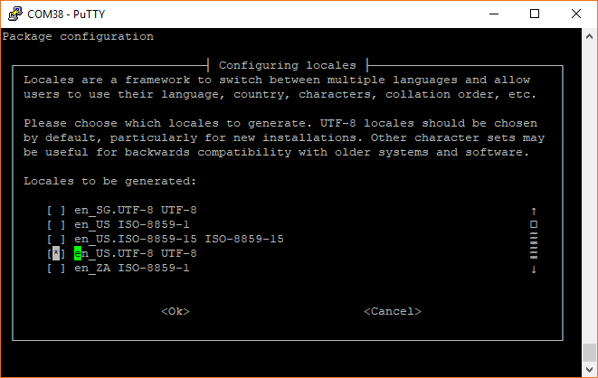 Raspberry Piのraspi-config画面
