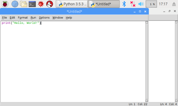 IDLEでPythonプログラムを書く