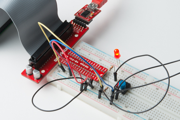 点滅するRaspberry Pi接続のLED