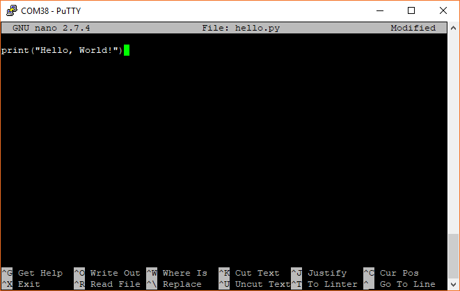 Raspberry PiでPythonプログラムを書く
