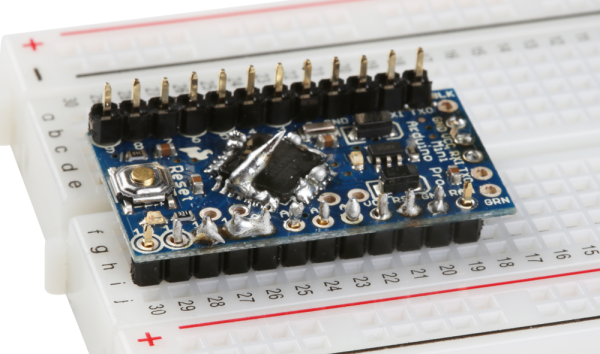 はんだ付けの状態が悪いPro Mini